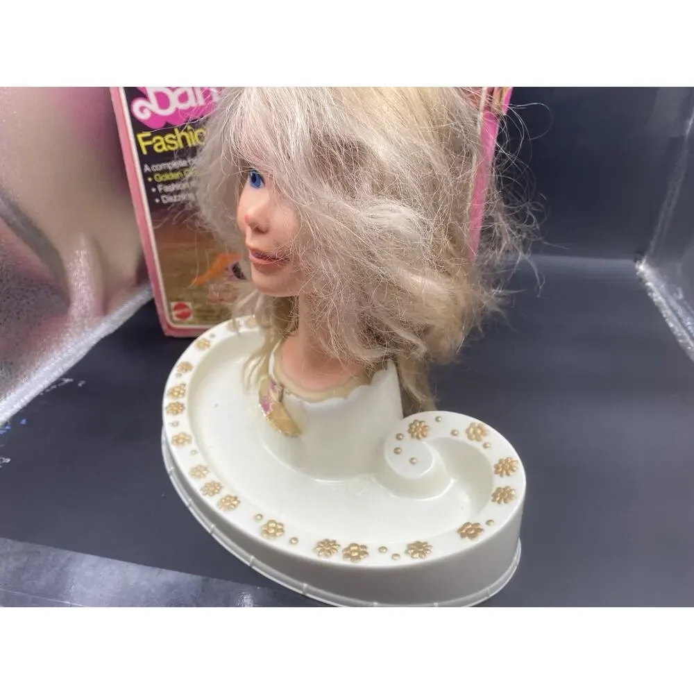 VTG 1980 Golden Dream Barbie Fashion Face For Parts Head / Original Box Only